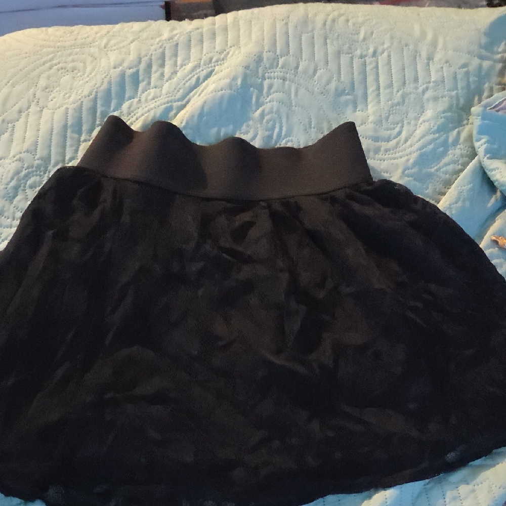 Lily Rose Black Mini Skirt
